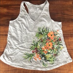 Racer back Tank w/ flower